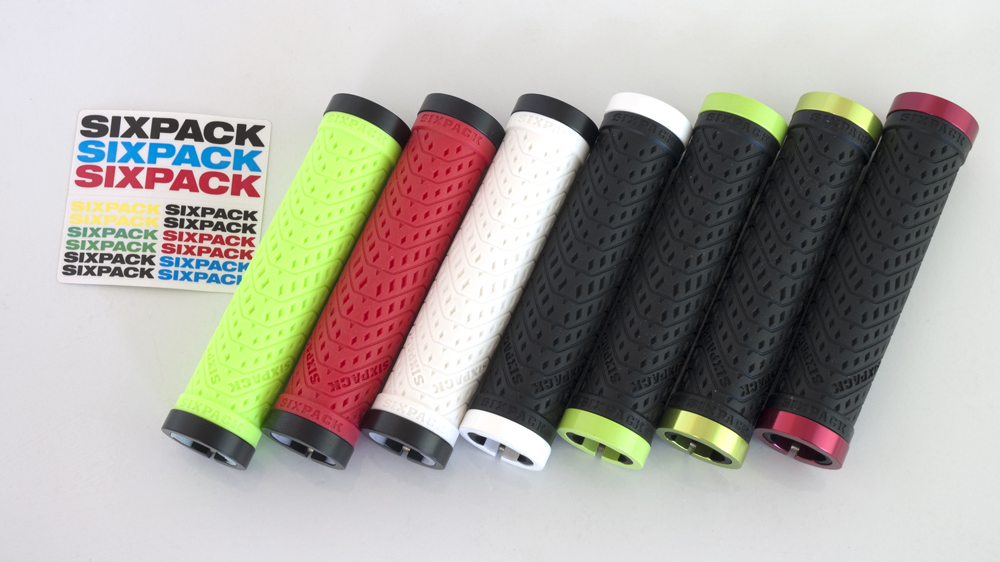 Sixpack S-Trix Lock-On Fahrrad Schraubgriffe schwarz/rot